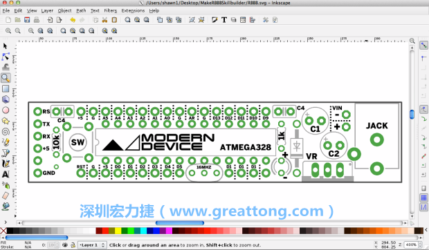 既然你有一個以電路板為背景的清晰影像了，使用向量工具將要絲印的圖像畫在上面吧，下面有一個例子。
